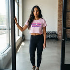 Women's Light Pink Crop Top