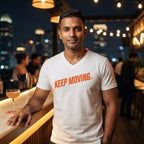Men's White V Neck T-shirt