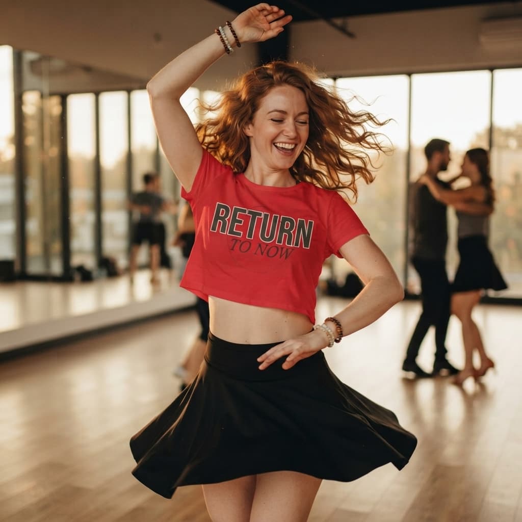 Women's Red Crop Top