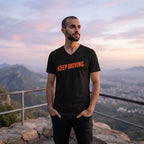 Men's Black V Neck T-shirt