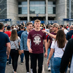 Men's Maroon Round Neck T-shirt