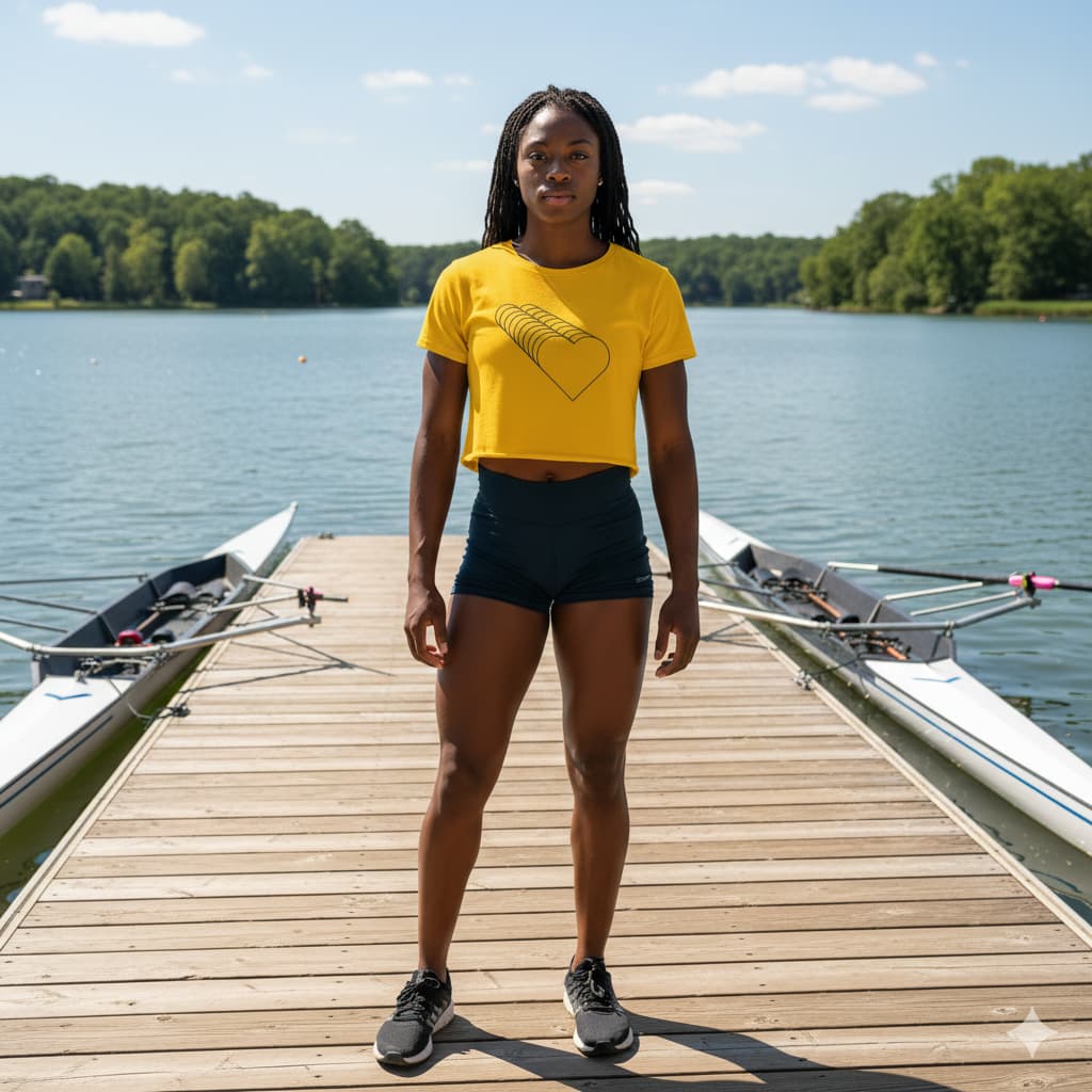 WOMENS GOLDEN YELLOW CROP TOP