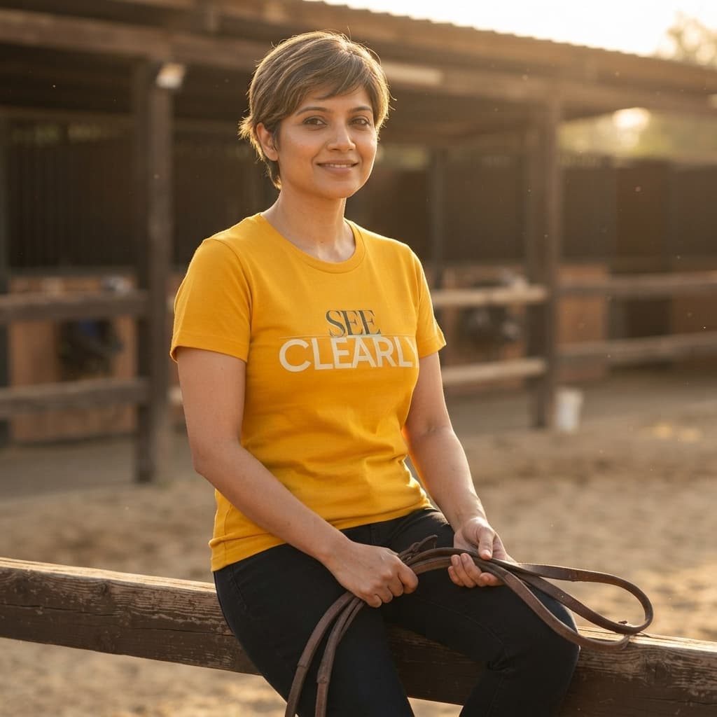 Women's Golden Yellow Round Neck T-shirt