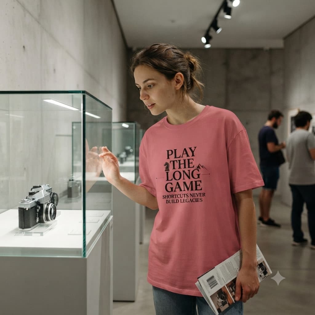 Women's Dusty Rose Oversized Round Neck T-shirt