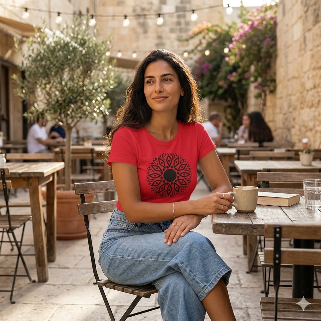 WOMENS RED CROP TOP