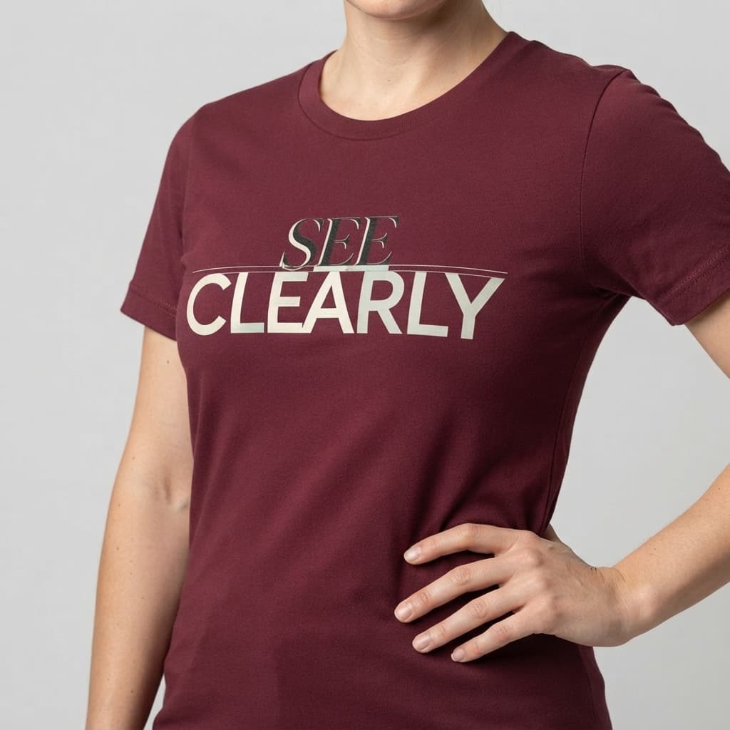 Women's Maroon Round Neck T-shirt