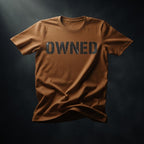 Men's Chocolate Brown Round Neck T-shirt