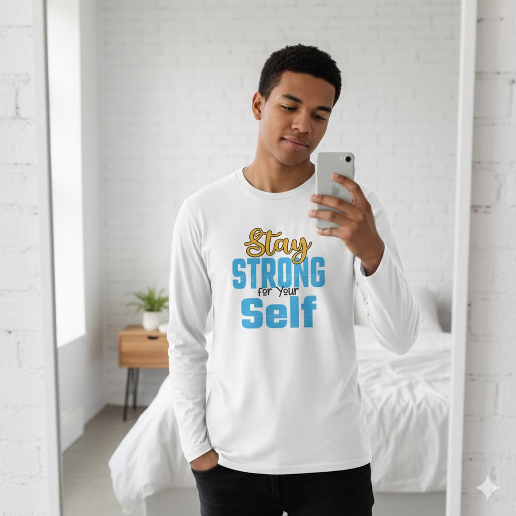 MENS WHITE ROUNDNECK F/S T-SHIRT