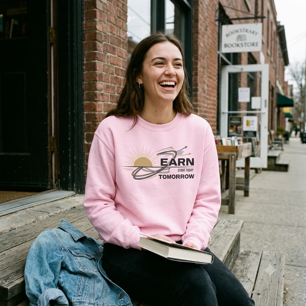 Women's Light Pink Sweatshirt