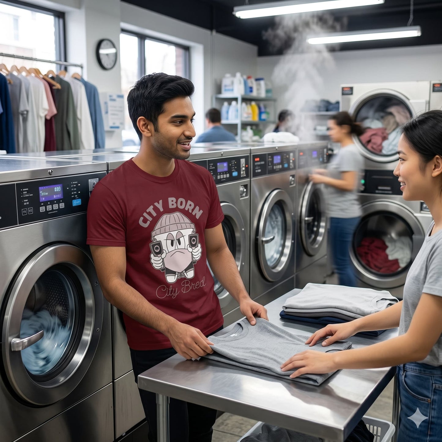Men's Maroon Round Neck T-shirt