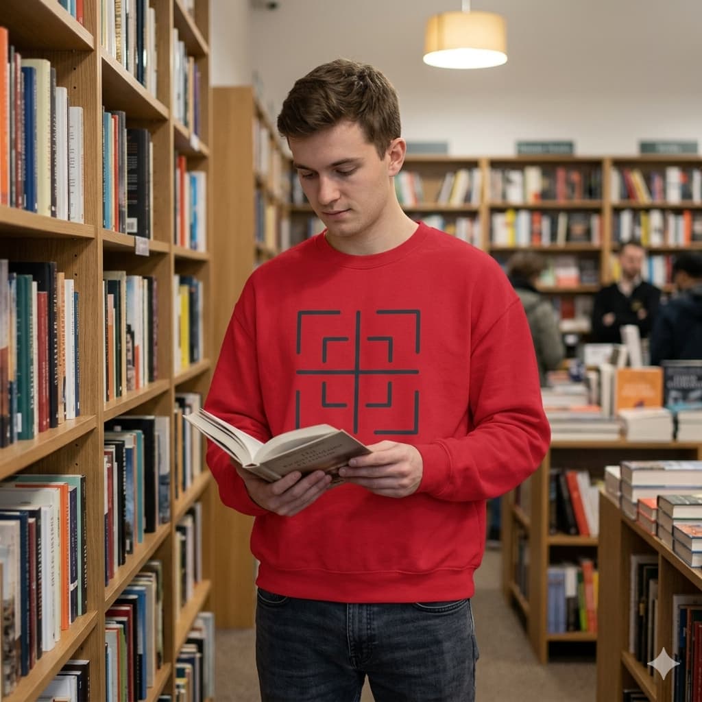 MENS RED SWEATSHIRT 