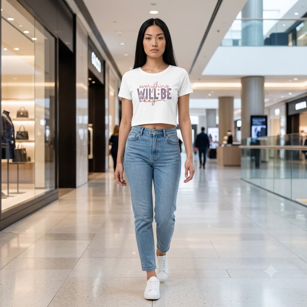 Karavirs® Reassured White crop top for women India