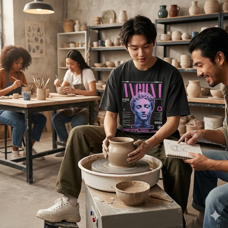 CARVED PERMANENT Oversized Tee