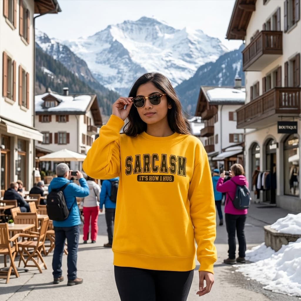 Women's Golden Yellow Sweatshirts