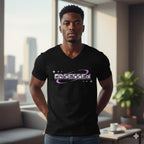 MENS BLACK VNECK T-SHIRT