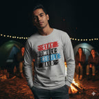 Men's Melange Grey Full Sleeve Round Neck T-shirts