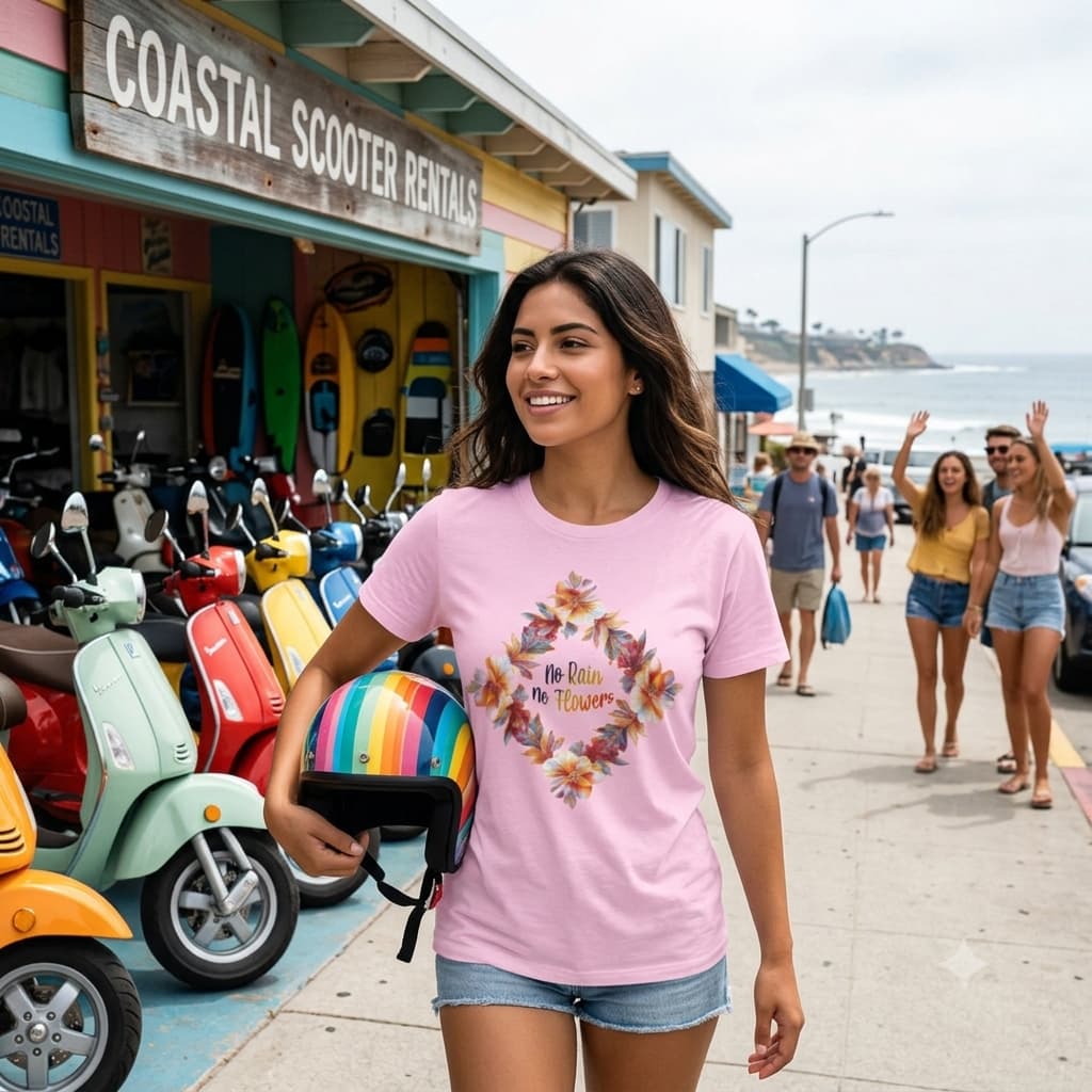 Karavirs® Forged Light Pink graphic tee for women India