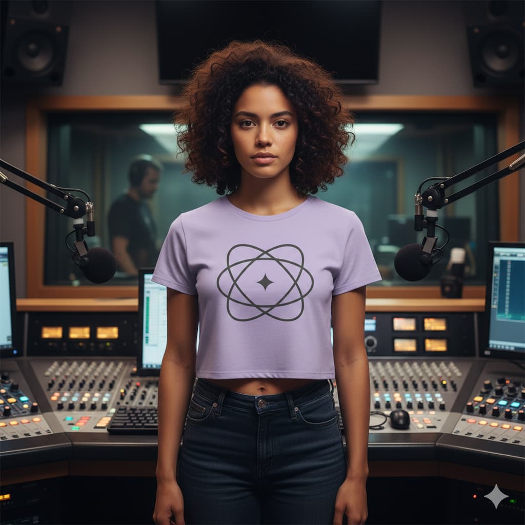 WOMENS IRIS LAVENDER CROP TOP
