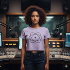 WOMENS IRIS LAVENDER CROP TOP
