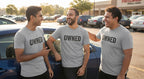 Men's Melange Grey Round Neck T-shirt