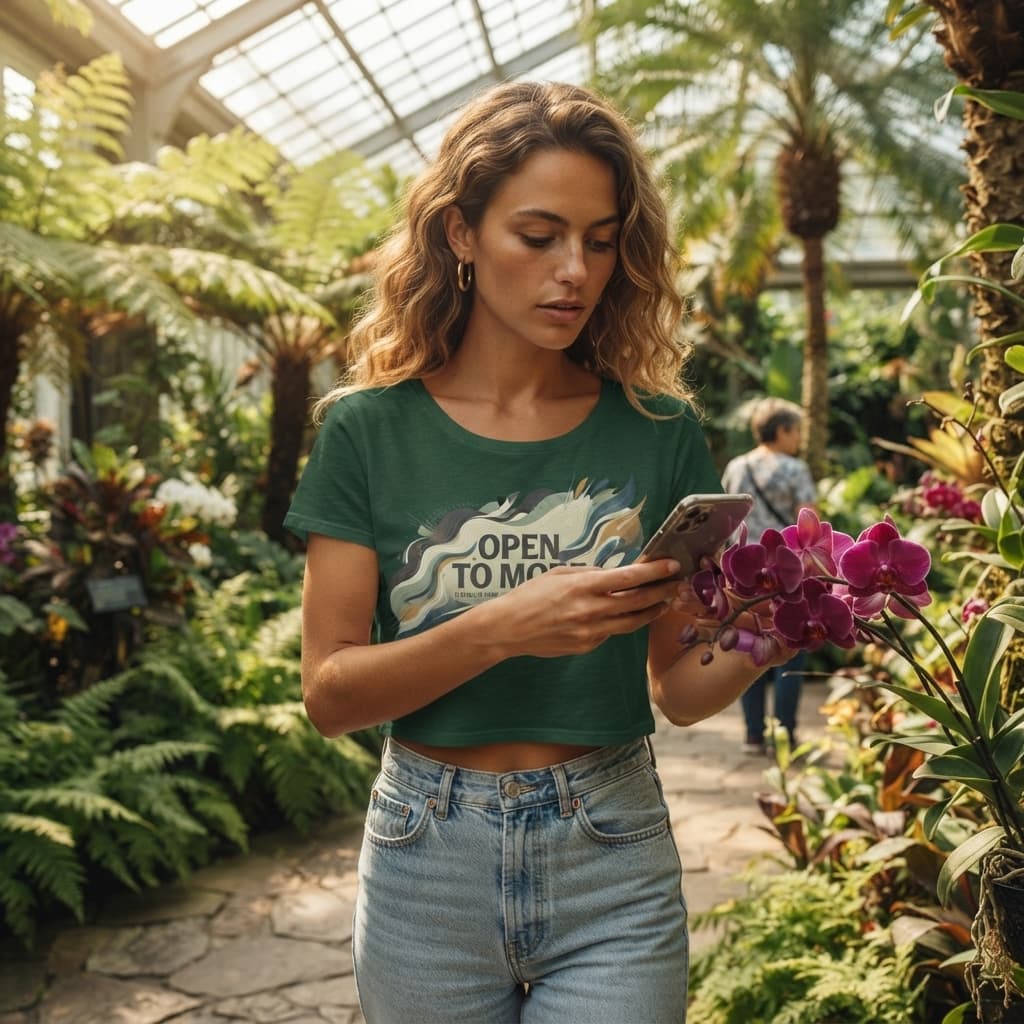 Women's Olive Green Crop Top