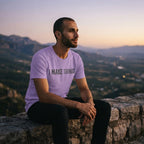 Men's Iris Lavender Round Neck T-shirt