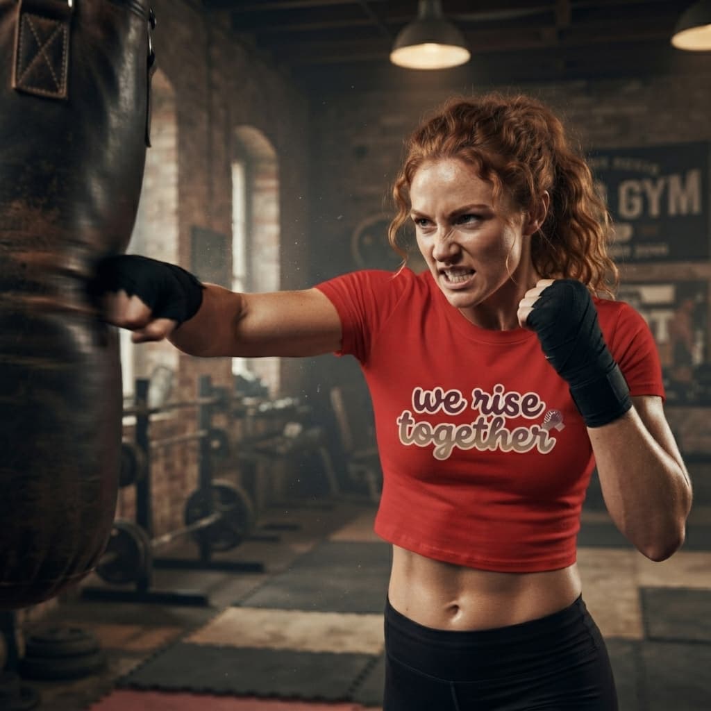 Women's Red Crop Top