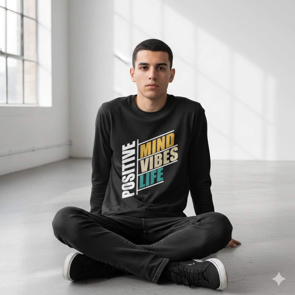 MENS BLACK ROUNDECK F/S T-SHIRT