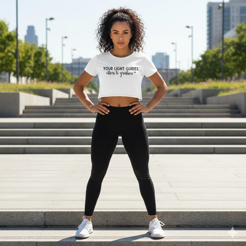 WOMENS WHITE CROP TOP