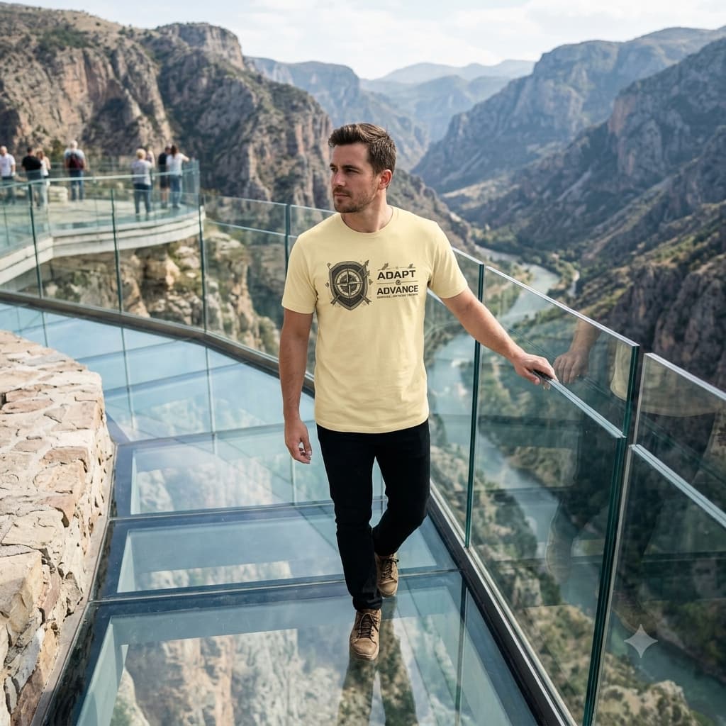Men's Almond Round Neck T-shirt