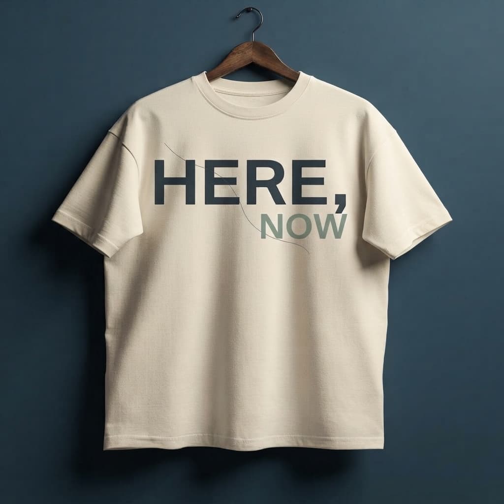 Unisex Off-White Oversized Round Neck T-shirt