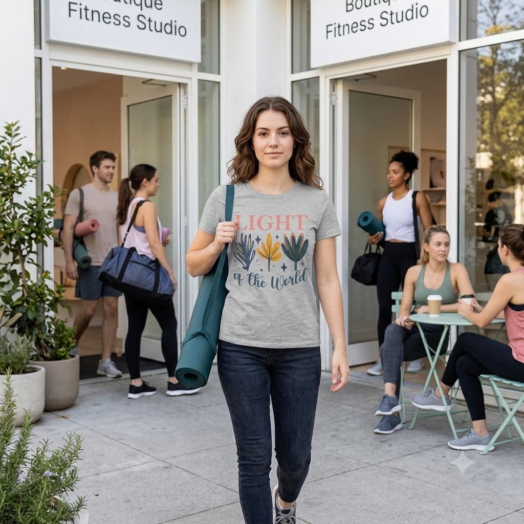 Women's Melange Grey Round Neck T-shirts