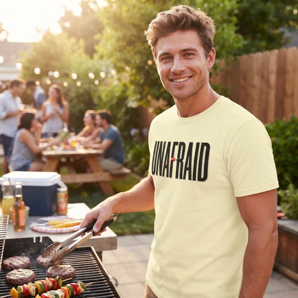 Men’s Almond Round Neck T-shirt