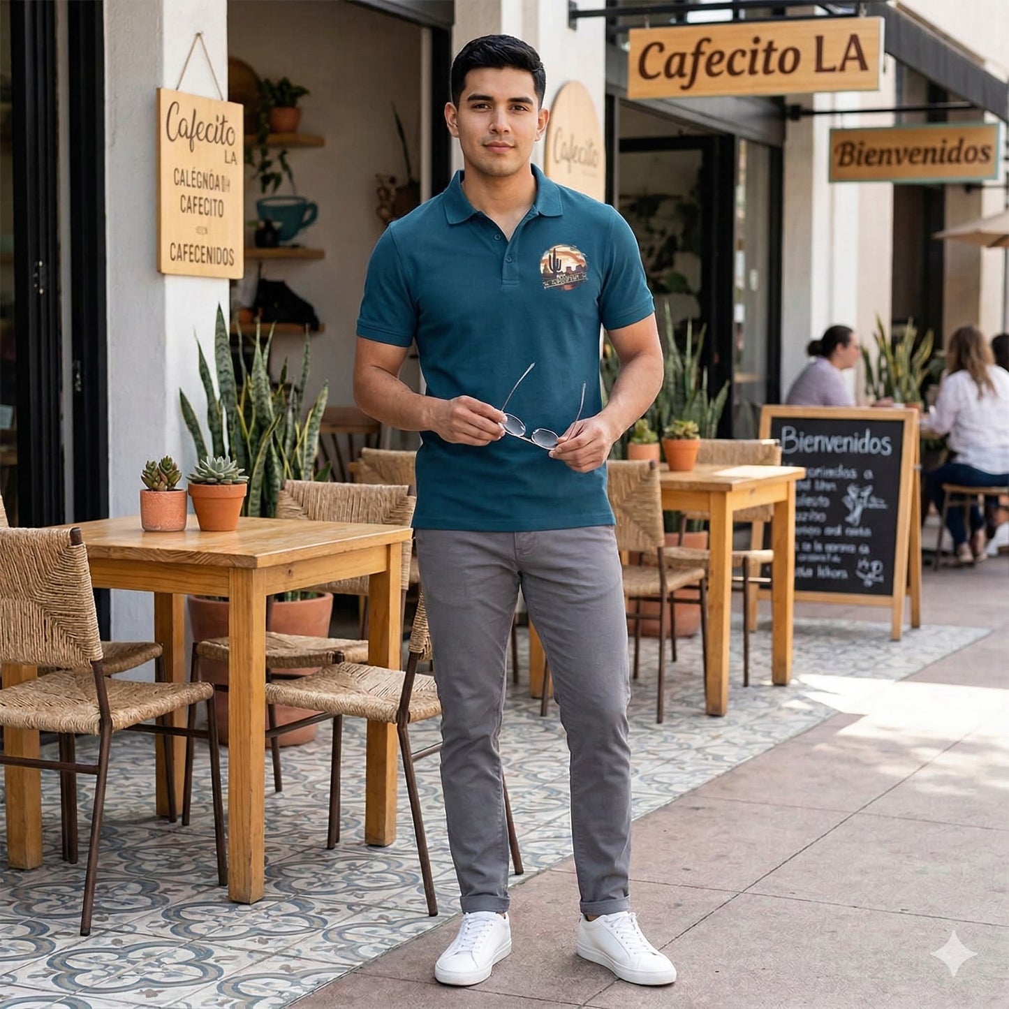 Men's Navy Blue Polo T-shirts