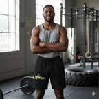 MENS BLACK SPORTSHORTS
