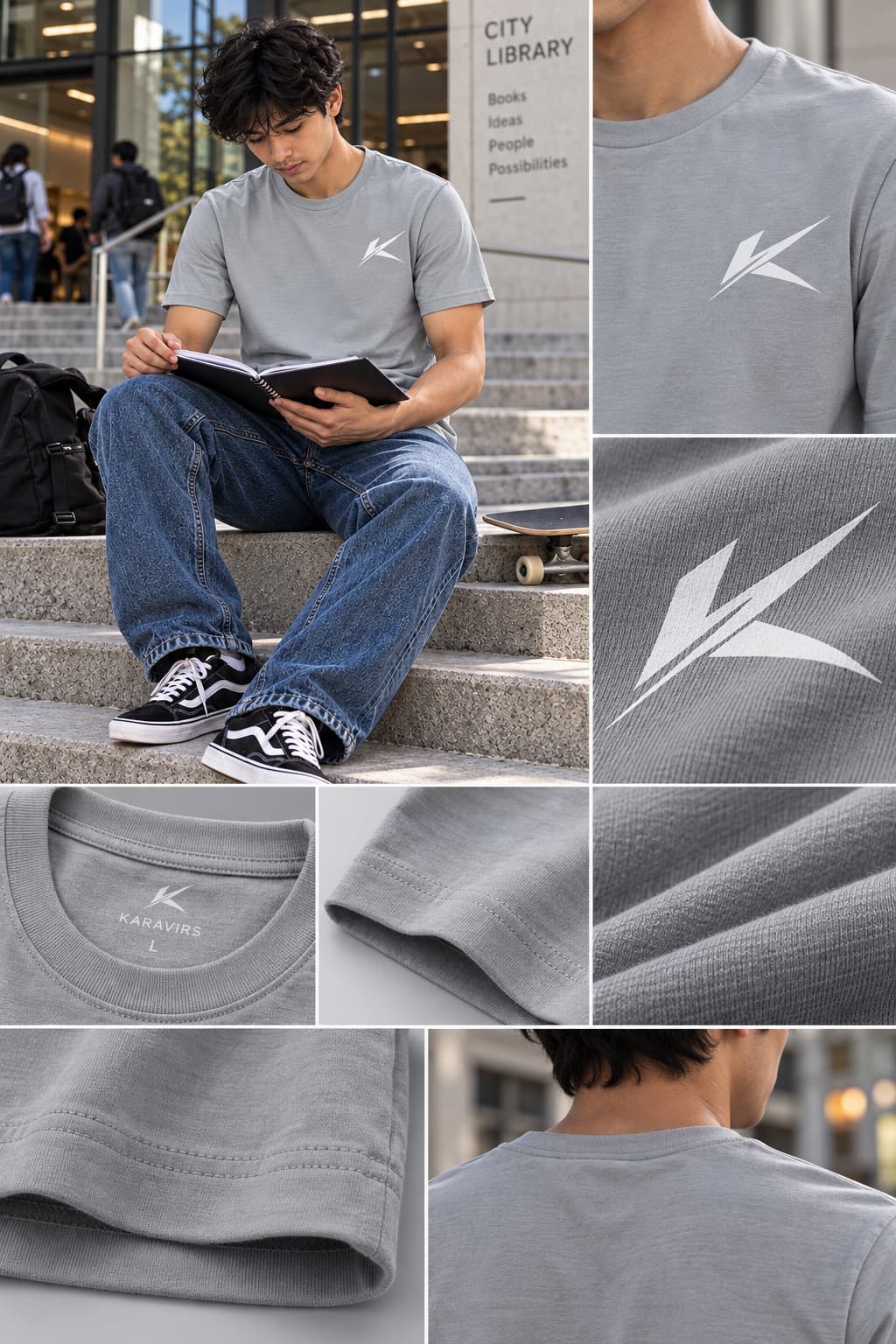 MENS SILVER FROST ROUNDNECK T-SHIRT