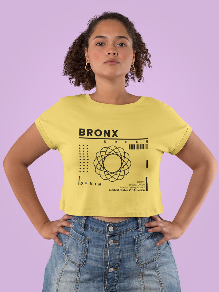 Person wearing a yellow t-shirt with &