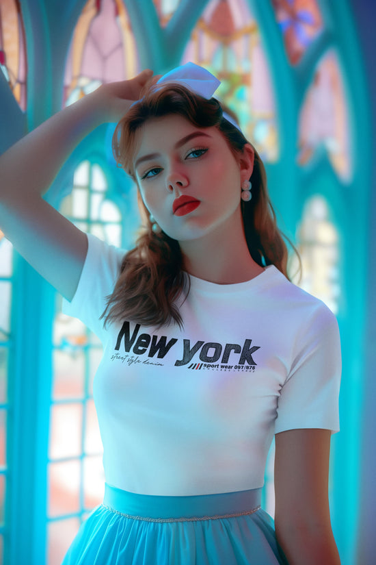 Woman wearing a &