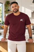 MENS BURGUNDY ROUNDNECK T-SHIRT