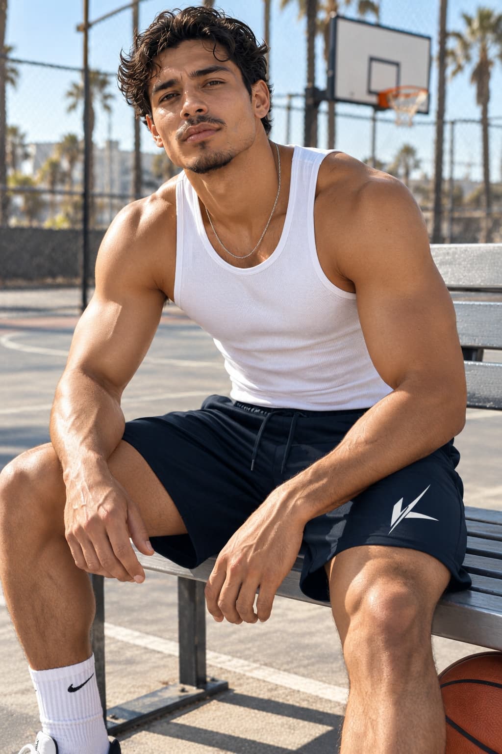 Karavirs® Pennant sport shorts in navy blue for men India - view 3