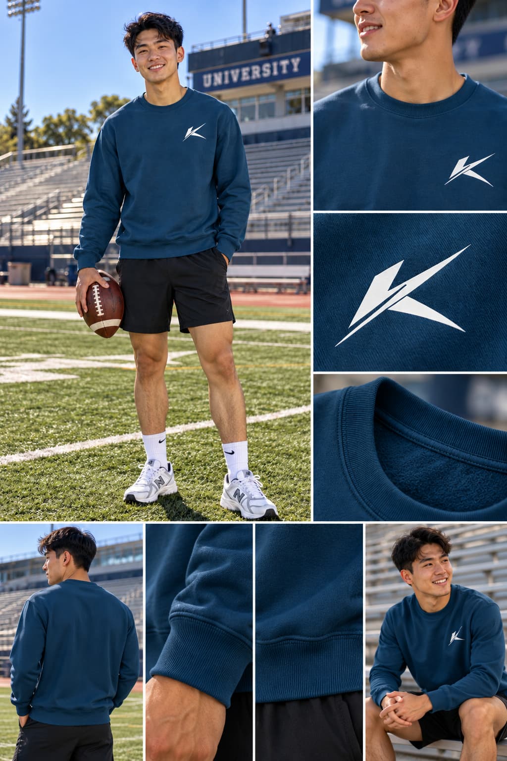 MENS NAVY BLUE SWEATSHIRT