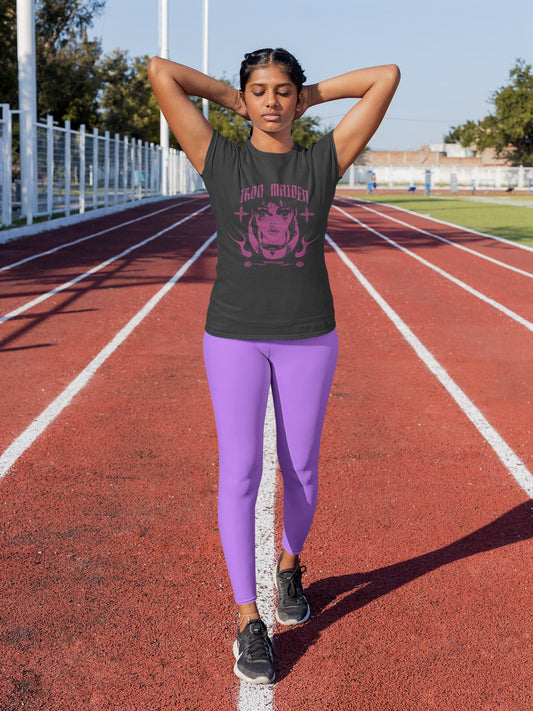 Women's Black Round Neck T-shirt