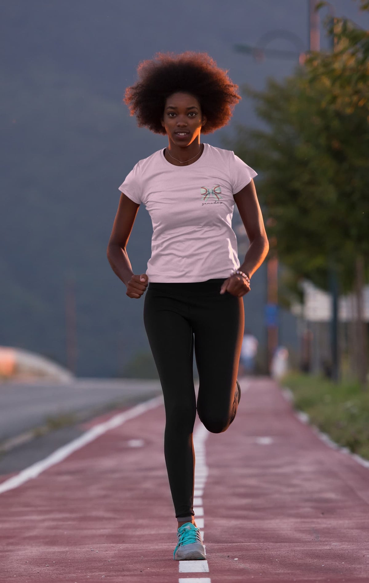 Women's Light Pink Round Neck T-shirts