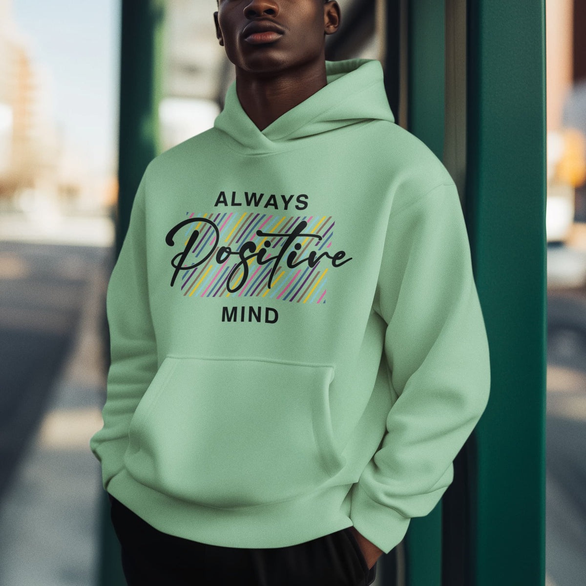 Men's Mint Green Hoodies