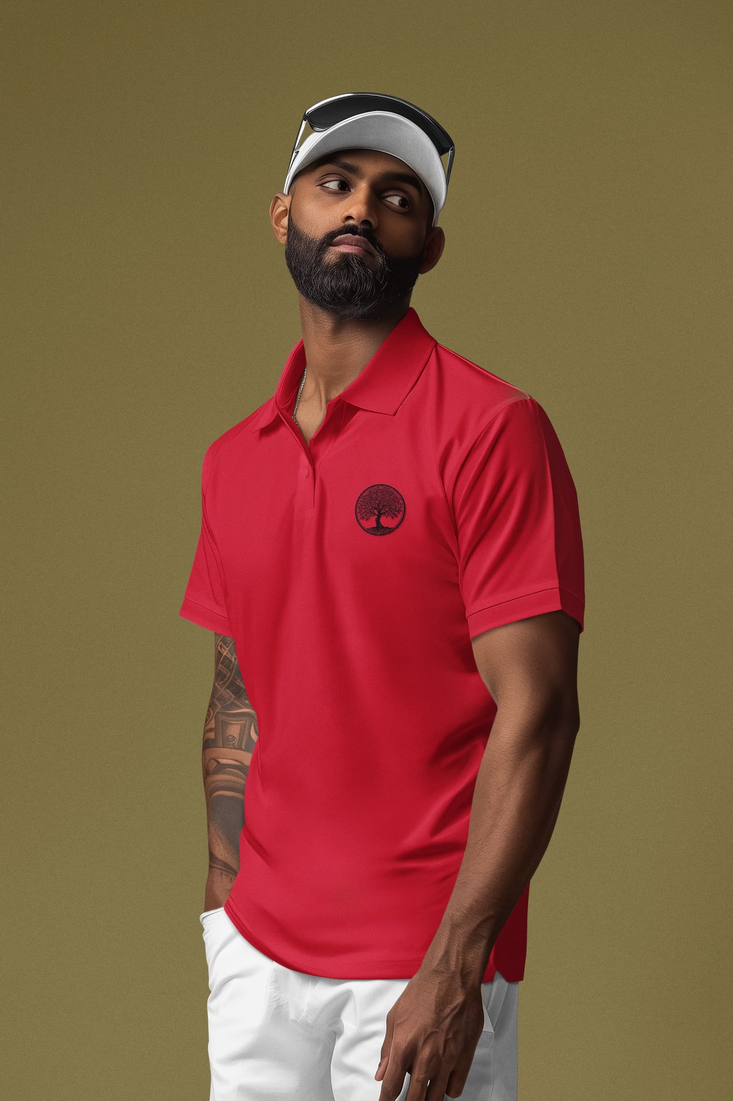Men's Red Polo T-shirts