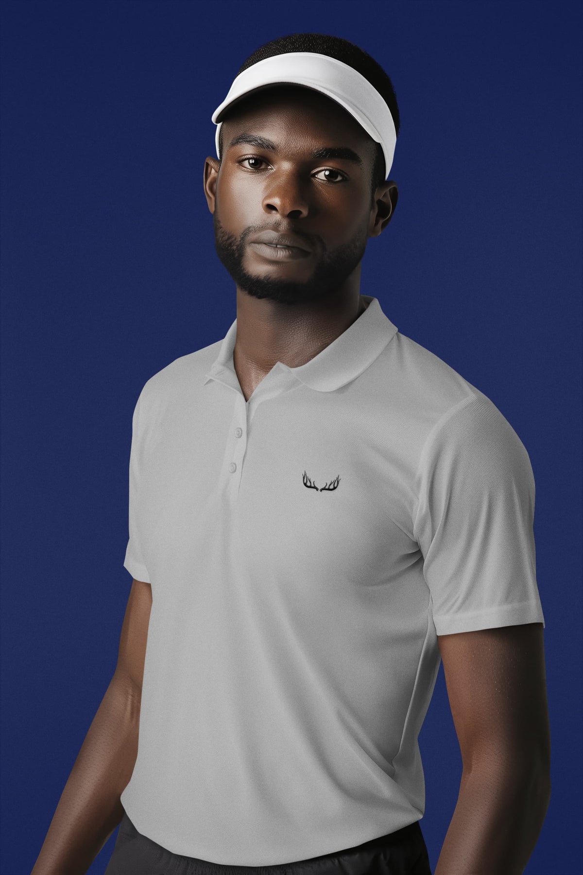 Men's Melange Grey Polo T-shirts