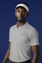 Men's Melange Grey Polo T-shirts