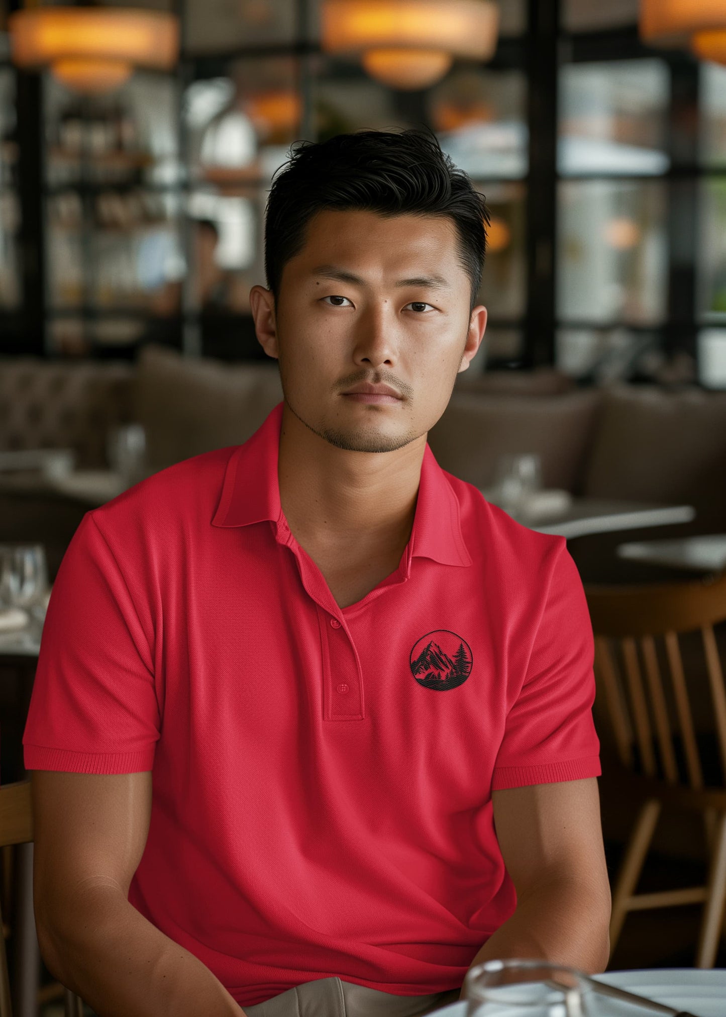 Men's Red Polo T-shirts