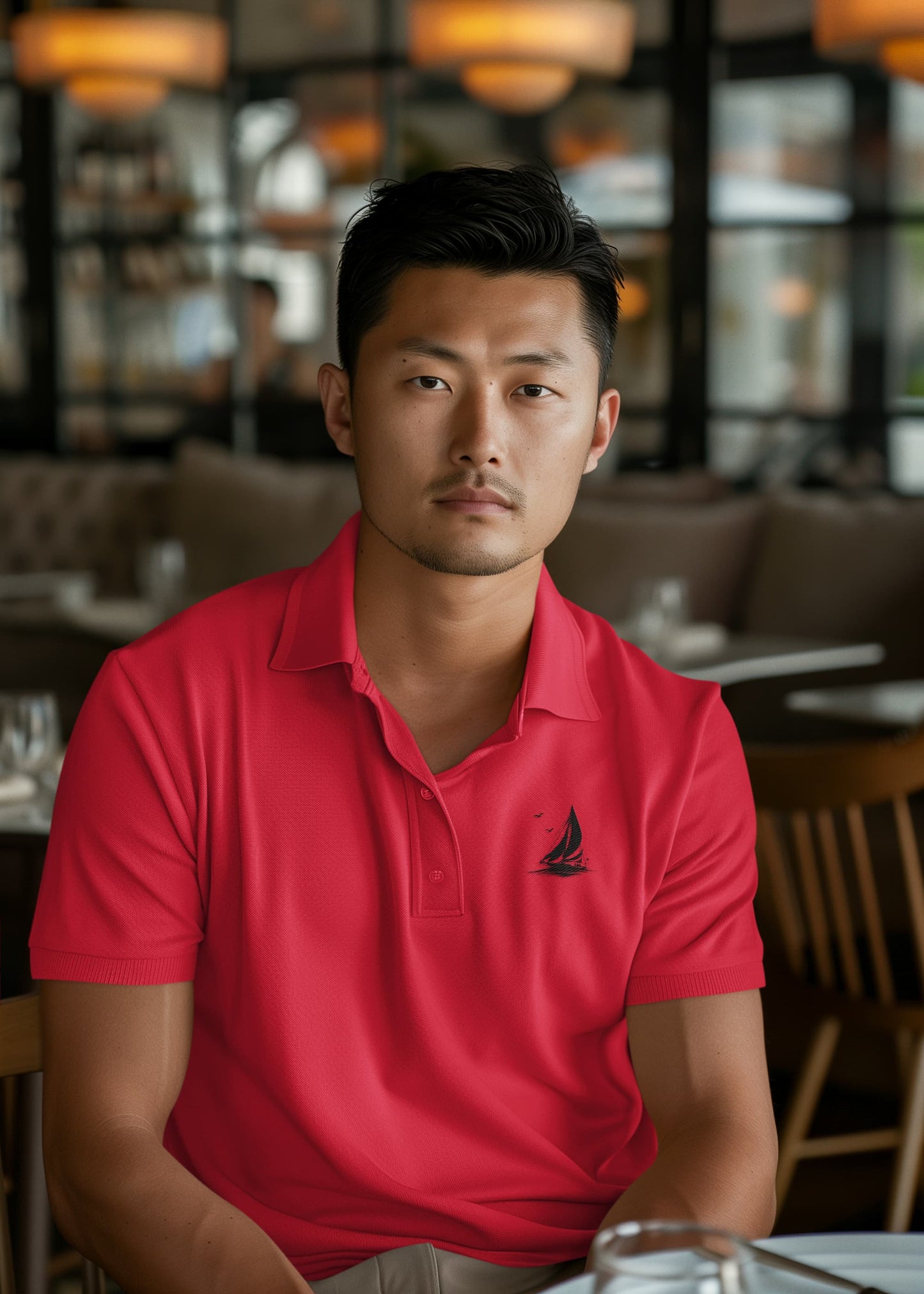 Men's Red Polo T-shirts