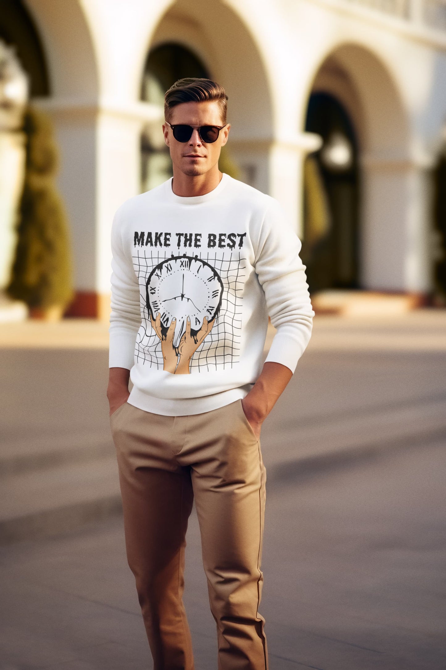 Men's White Sweatshirts